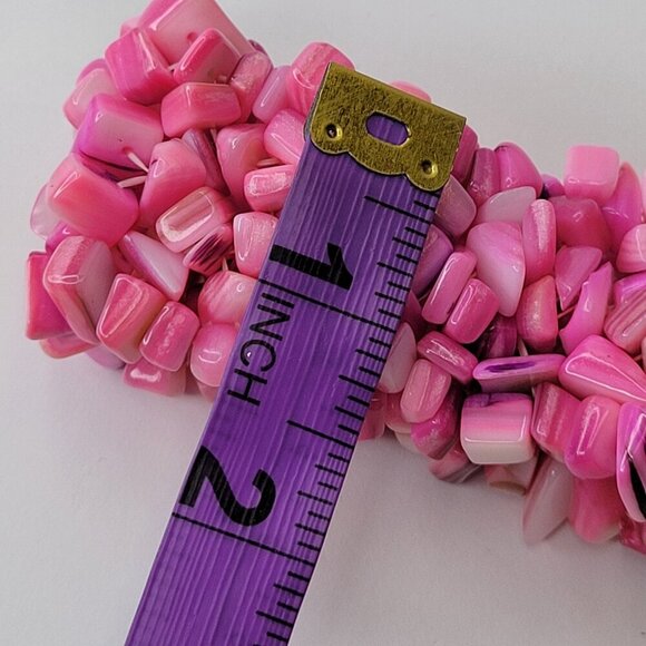 Hot Pink Stretch Bracelet - Picture 7 of 12